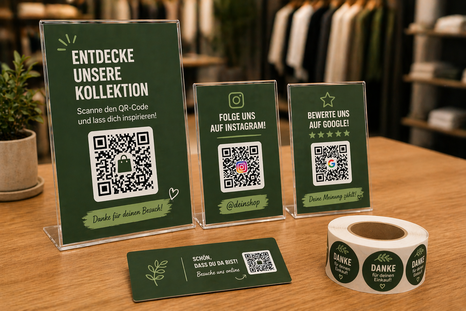 Einzelhandel Aufsteller