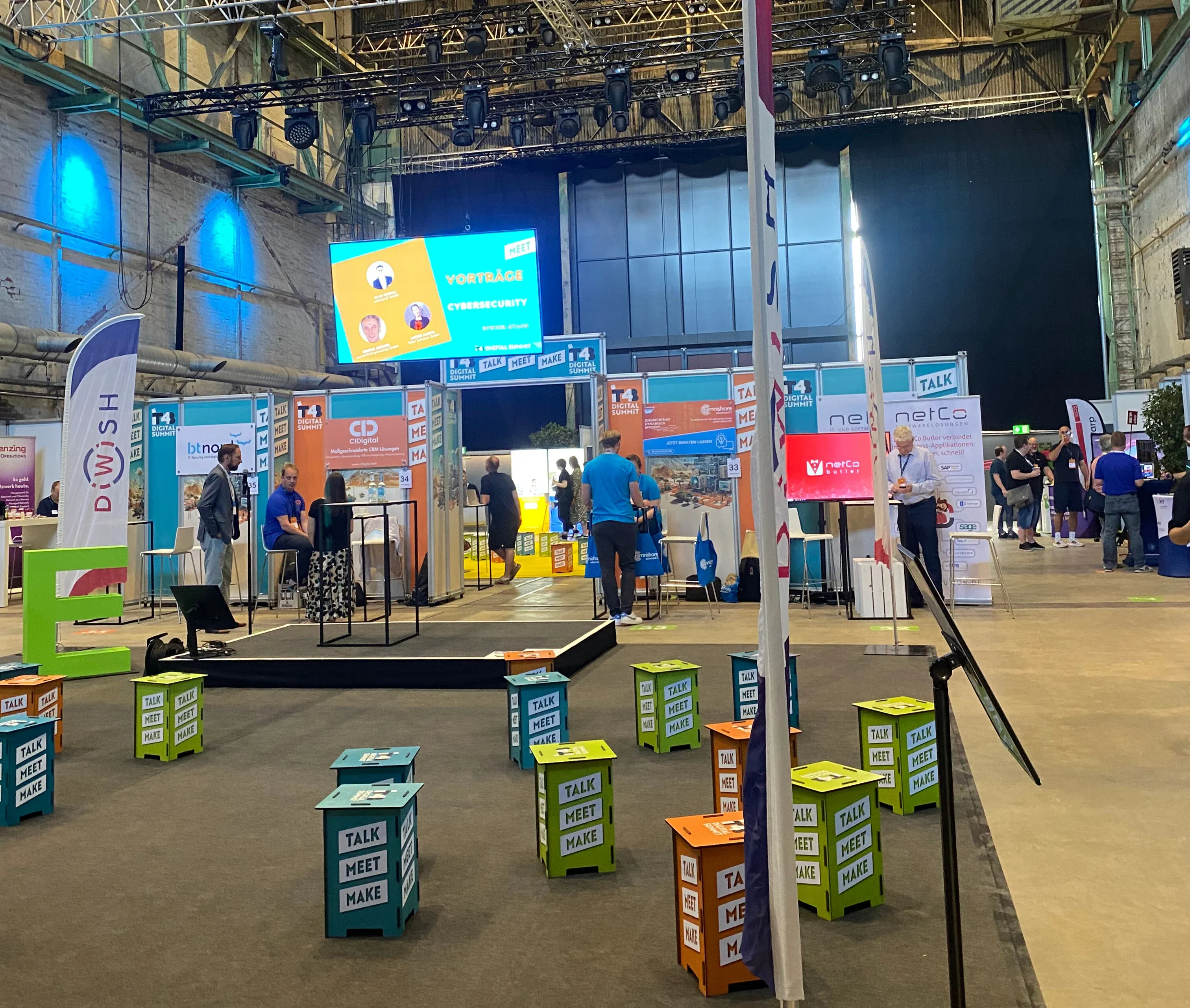 Die DiWish Bühne auf der IT4B Digital Summit 2025 it4b aufbau