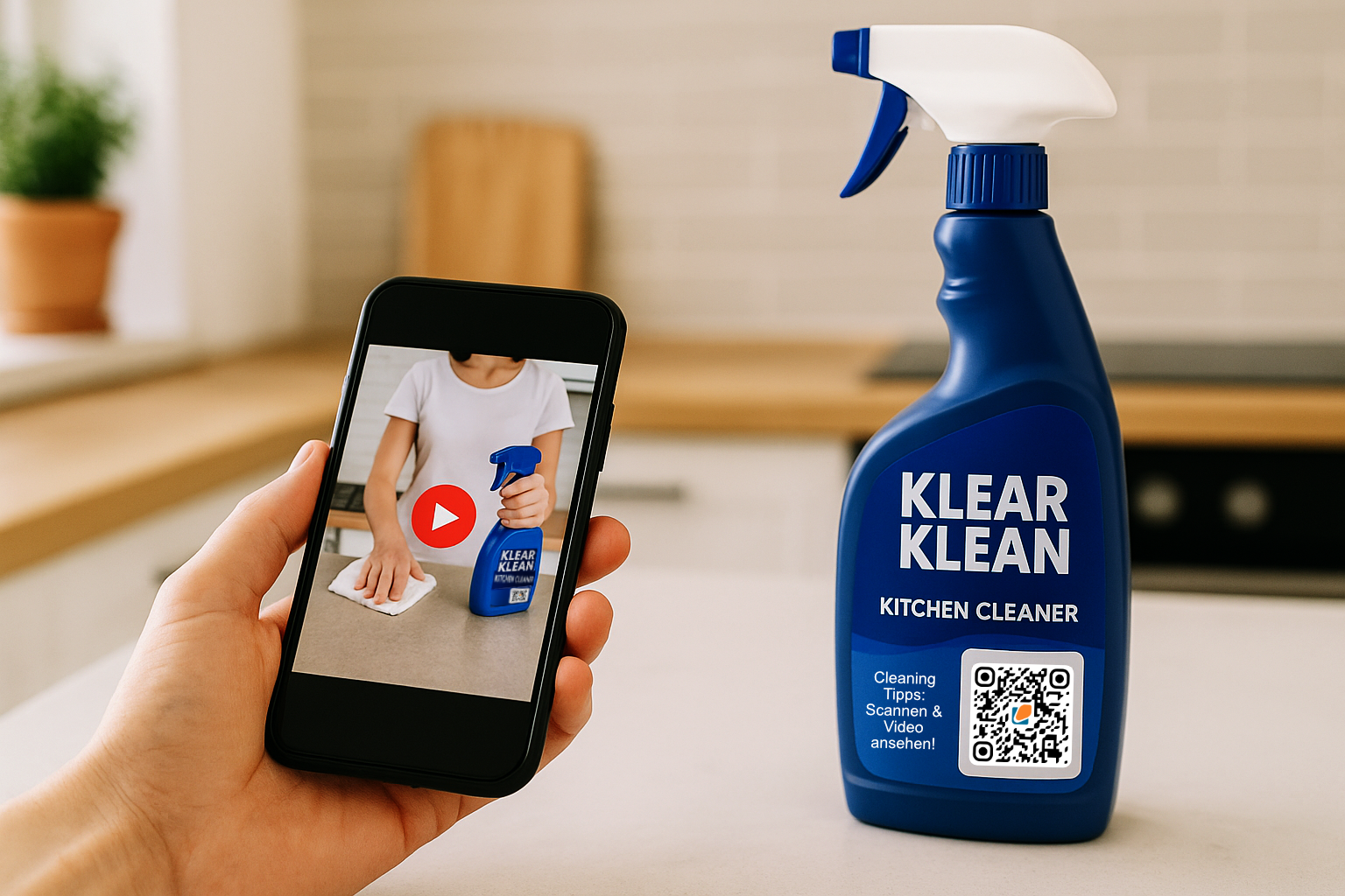 Produktbeschreibung mit QR-Code produktvideo